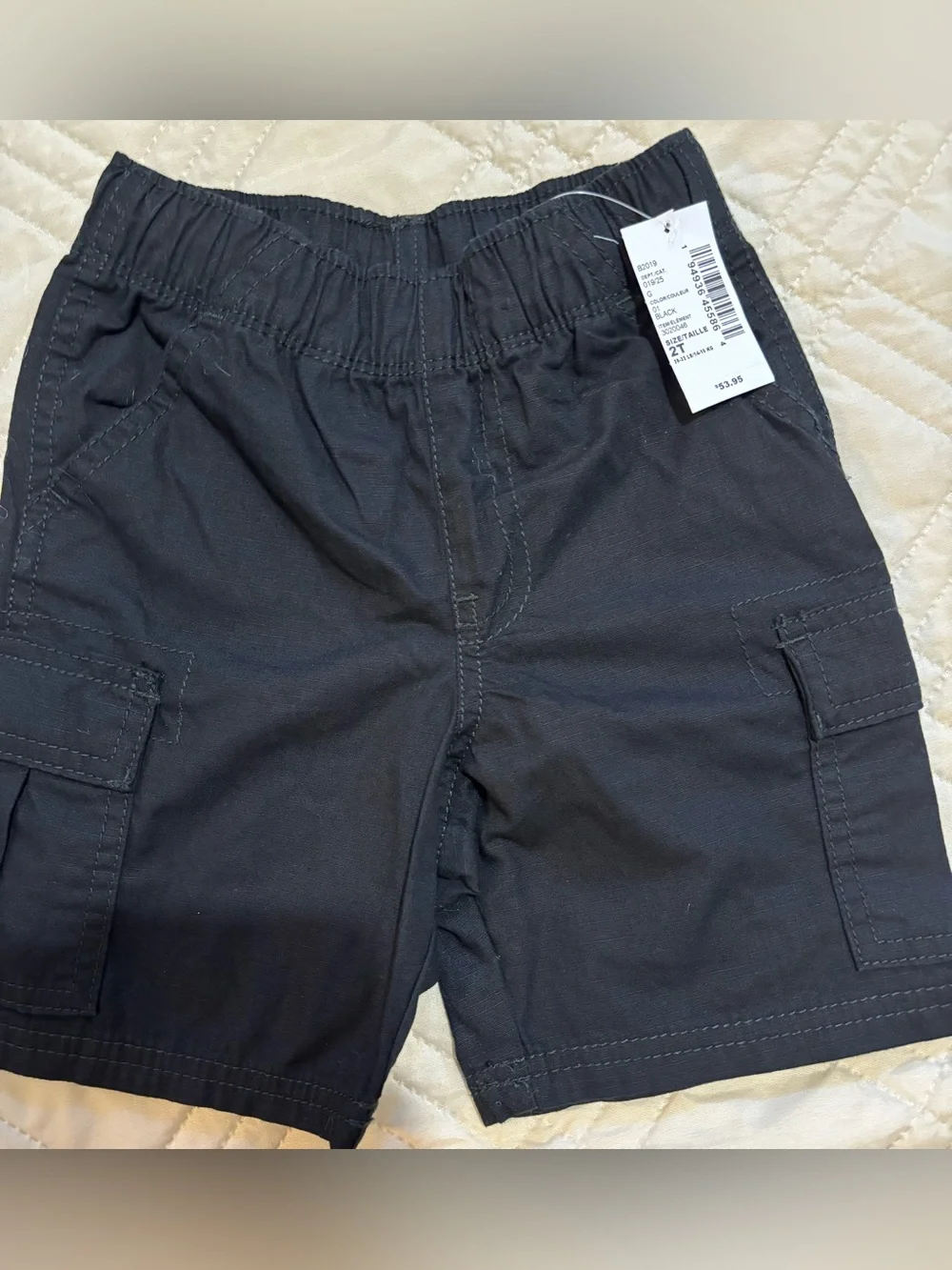 Children’s Place 2T Black Cargo Shorts
